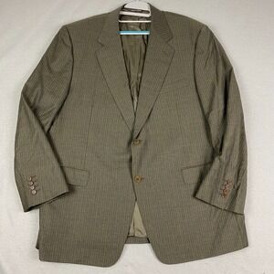 Canali Blazer Mens US 46 Wool brownish Gray Saks Fifth Super 120s Italy Jacket